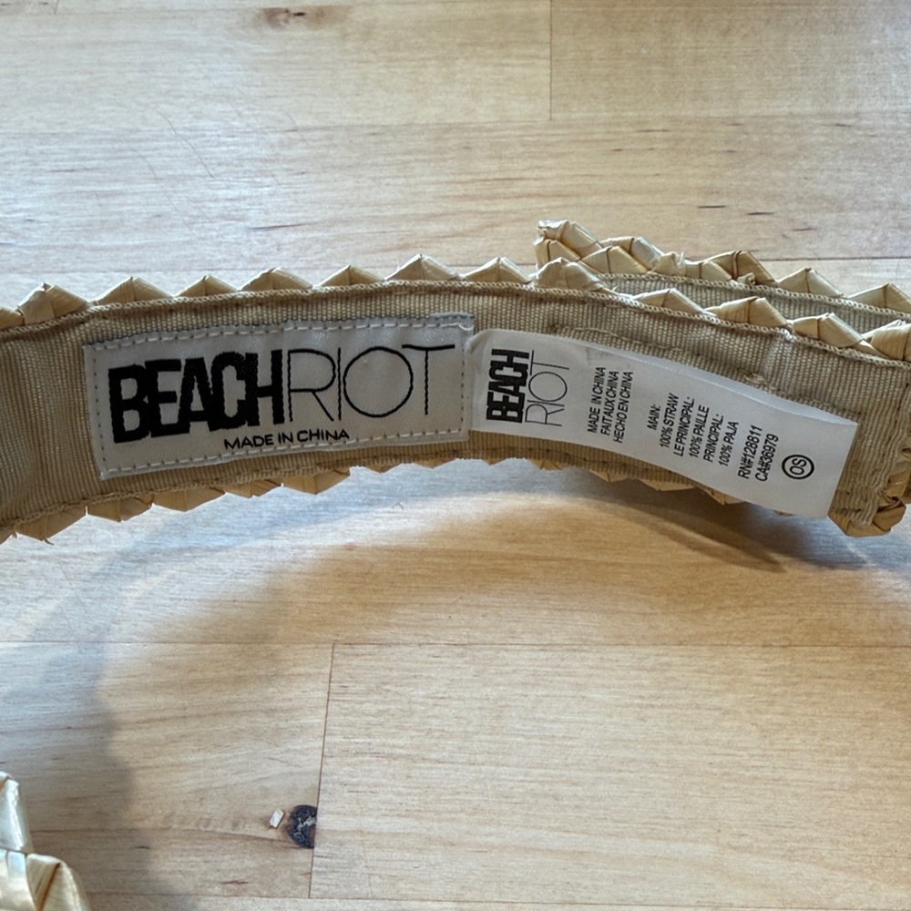 Beach Riot Straw Braided Visor OS - Picture 2 of 4